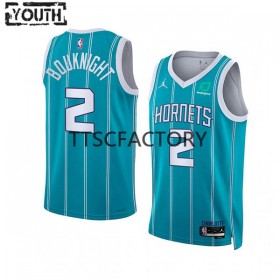 Dres Charlotte Hornets James Bouknight 2 Jordan 2022-23 Icon Edition Teal Swingman - Dječji